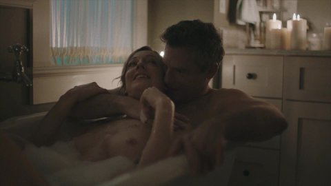 Judy Greer - Nude Breasts in Kidding s01e05 (2018)