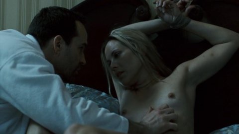 Maria Bello - Nude Breasts in Downloading Nancy (2008)