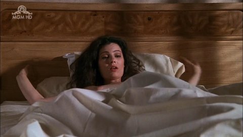 Fran Drescher, Lori Petty - Nude Breasts in Cadillac Man (1990)