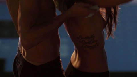 Briana Evigan - Nude Breasts in Love Is All You Need? (2016)