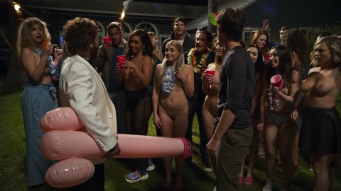 Aimee Teegarden, Lily Drew Detwiler, Charlotte McKinney, Liz Katz - Nude Breasts in Guest House (2020)