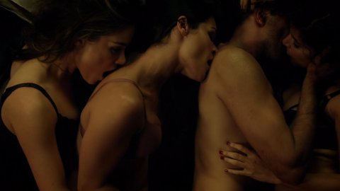 Roxanne McKee, Kim Engelbrecht, Shivani Ghai, Christina Chong - Nude Breasts in Dominion s02e08 (2015)