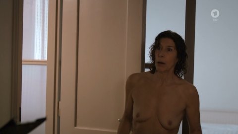 Adele Neuhauser - Nude Breasts in Scene of the Crime e1136 (2019)